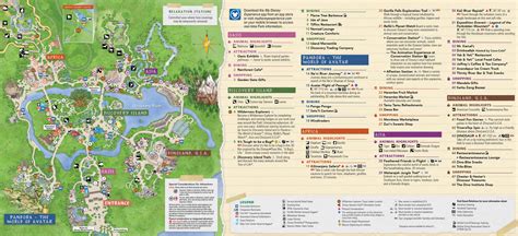 Animal Kingdom Map Walt Disney World - Updated December 2020!