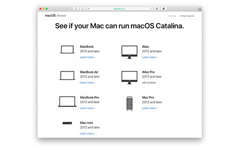 What are the system requirements for macOS Catalina