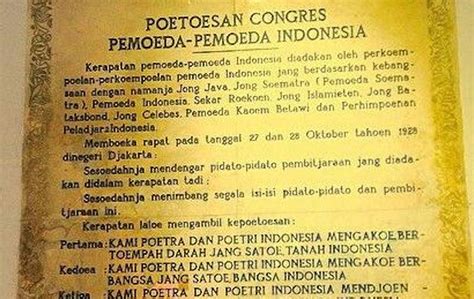 Fakta-fakta Peristiwa Sejarah Sumpah Pemuda 28 Oktober 1928, Ini ...