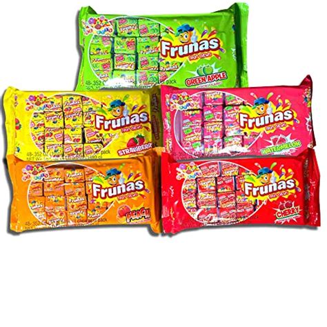 Frunas Fruit Chews Bulk 240 Qty Value Variety Pack by Albert's | 5 ...