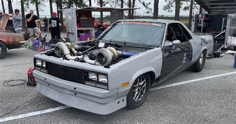 Here's How 'Mullet' The 3000-HP Chevy El Camino Blew Up On The Drag Strip