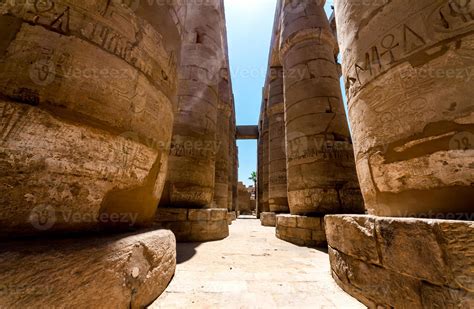 antique columns in a karnak temple in luxor 3027711 Stock Photo at Vecteezy