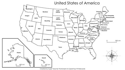 Us Printable Map Blank