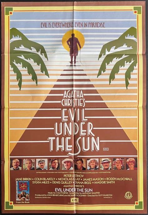 All About Movies - Evil Under The Sun poster One Sheet Agatha Christie ...