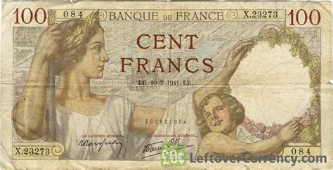 100 French Francs banknote (Sully) - Exchange yours for cash today