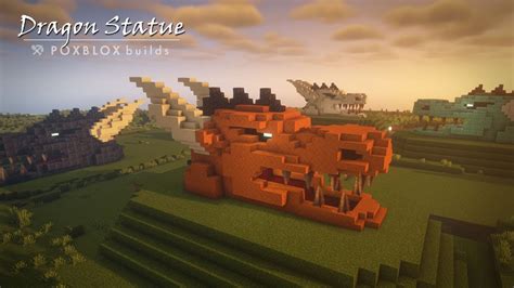 Dragon Head Tutorial | Minecraft: How to Build a Dragon Statue - YouTube