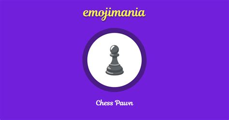 ♟ Chess Pawn emoji Copy & Paste - Emojimania