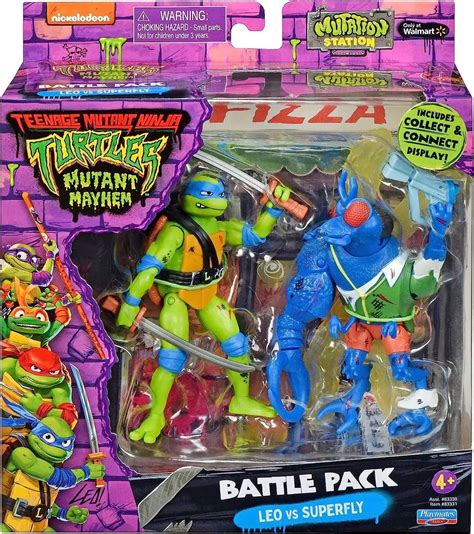 Teenage Mutant Ninja Turtles Mutant Mayhem Mutation Station Leonardo vs ...