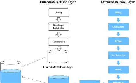 Process flow of Midodrine Hydrochloride modified release bilayer ...