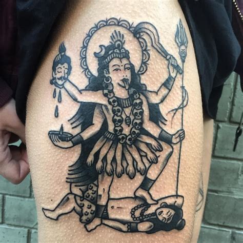 PHILIPPE FERNANDEZ | Kali tattoo, Vintage tattoo art, Hindu tattoos