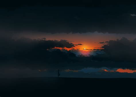 1420x1020 Artistic 4K Cloudy Sunset 1420x1020 Resolution Wallpaper, HD ...