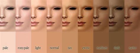 Skin Tone Chart For All Skin Tones | Skin Renews, anti-aging and skin ...