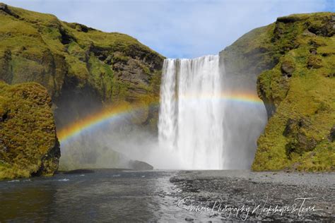 Rainbow at Skogafoss Waterfall in Iceland - Shetzers Photography