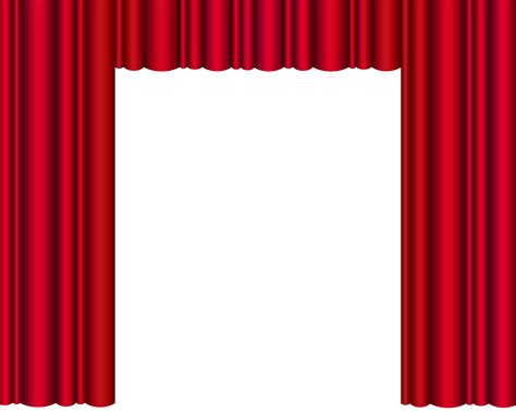 Red Theater Curtains Transparent PNG Clip Art Image | Gallery ...