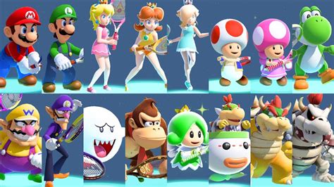 Mario Tennis: Ultra Smash - All Characters - YouTube