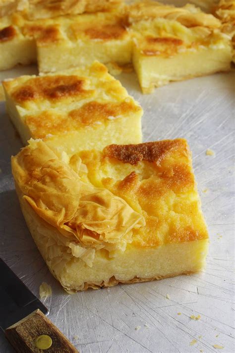 GREEK MILK PIE - GALATOPITA - 30 days of Greek food