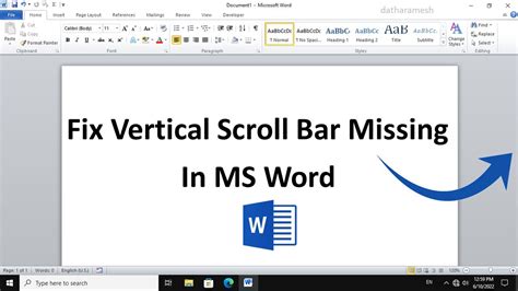 What Is Scroll Bar In Ms Word - Printable Templates Free