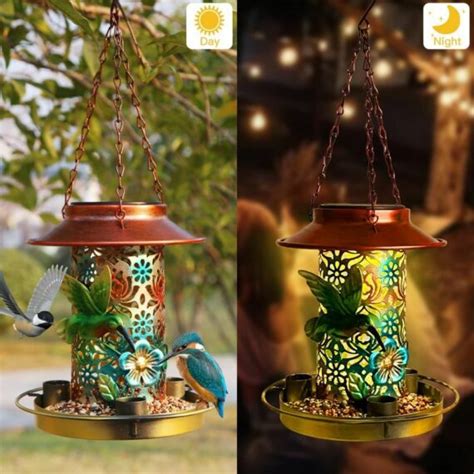 Solar-Powered Hummingbird Feeder with Integrated Water Feature - Lulunami