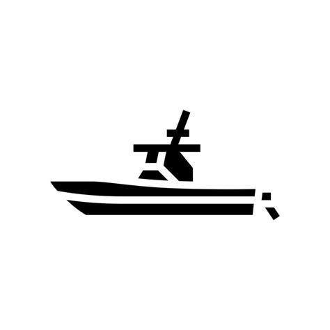 center console boat glyph icon vector illustration 10407017 Vector Art ...