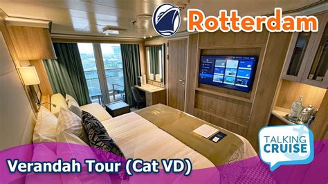 HAL's Rotterdam (2022) - Verandah Stateroom Tour (Cat VD) - Top Cruise ...