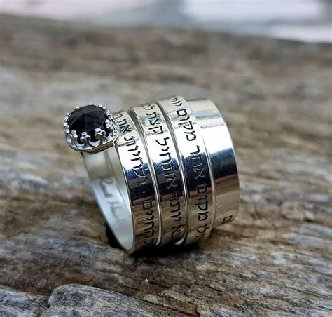 Personalized Ring Custom Ring Onyx Ring Engraved Ring | Etsy