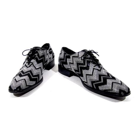 Black Shimmer Zig Zag Shoes - Size 10 - - ShopDecadesInc.com http://www ...