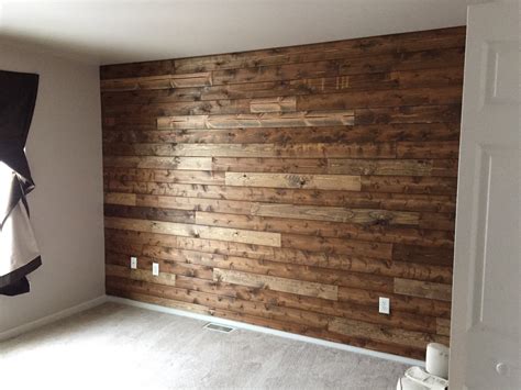 Wooden Accent Wall Tutorial - Living with Lady