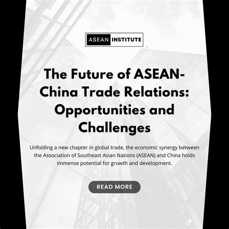 The Future of ASEAN-China Trade Relations: Opportunities and Challenges ...