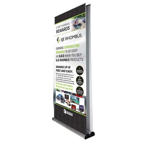 Double sided retractable banner stand - aplusexpo