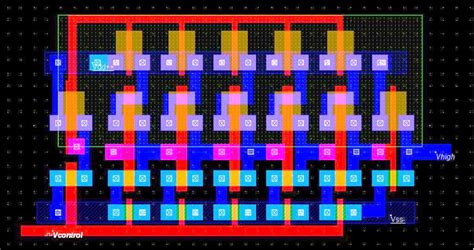 See figure: 'Layout of LV-Ring VCO in Microwind ' from publication ...