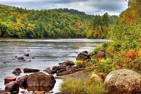 Autumn on the Hudson River near North River, New York. #Adirondacks # ...