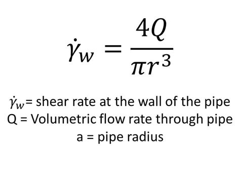 Shear Rate Equation