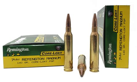 Remington Core-Lokt Ammunition - 7 MM Rem Mag - 140 Grain Soft Point ...