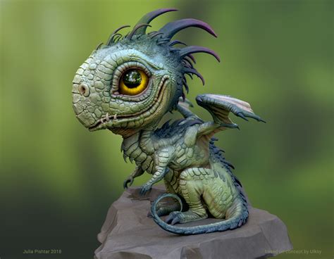 ArtStation - Baby Dragon textured version