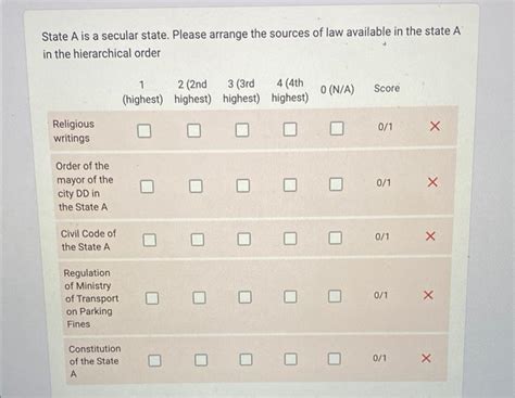 State A is a secular state. Please arrange the | Chegg.com