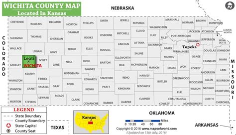 Wichita County Map, Kansas