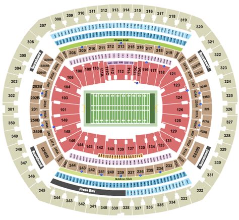 Metlife Stadium Seating Chart Box Seats - Velcromag