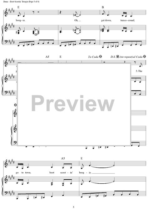 Boot Scootin' Boogie" Sheet Music by Brooks & Dunn for Piano/Vocal ...