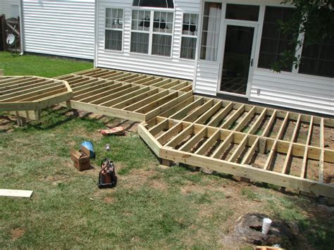 grade level deck framing - Google Search in 2020 | Deck with pergola ...