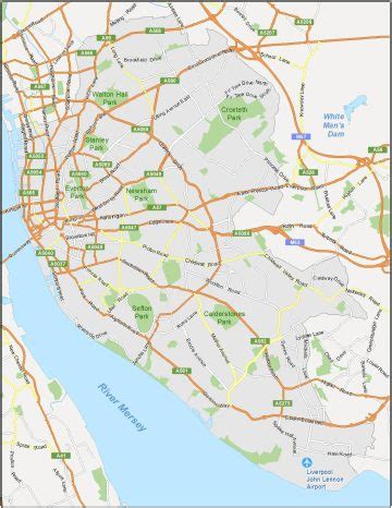 Liverpool Map, England - GIS Geography