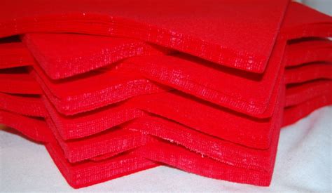 Red 9" Square - Felt Sheets - Craft Felt Material - CelloExpress