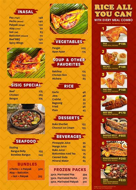 Chicken Bacolod | Menu