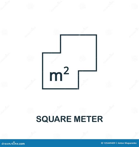 Square Meter Icon. M2 Sign. Flat Area In Square Metres . Measuring ...