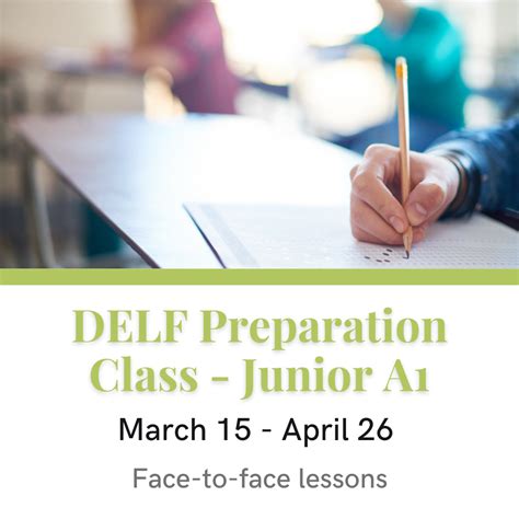 DELF Preparation Junior A1 (starting in March) - Alliance Française de ...