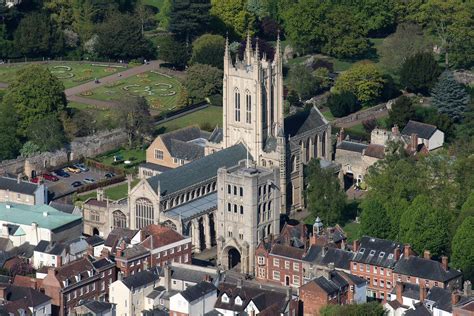 St Edmundsbury Cathedral in Bury St Edmunds - Suffolk aerial | Artes ...