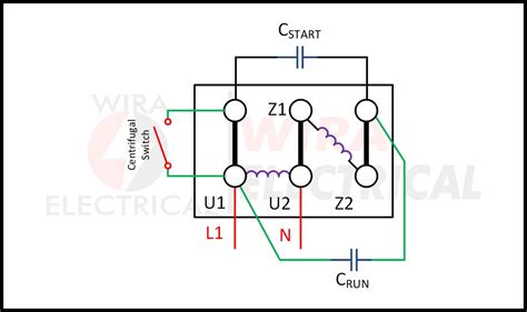 Electric Motor Single Phase Wiring Diagram