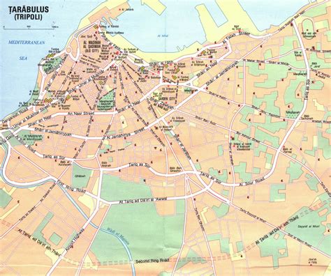 Large detailed road map of Tripoli. Tripoli large detailed road map ...