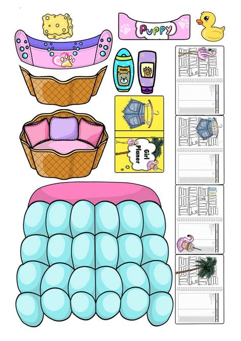 NEW HOUSE FOR YOUR DOLL IN THE ALBUM / PRINT AND PLAY clipart printable ...