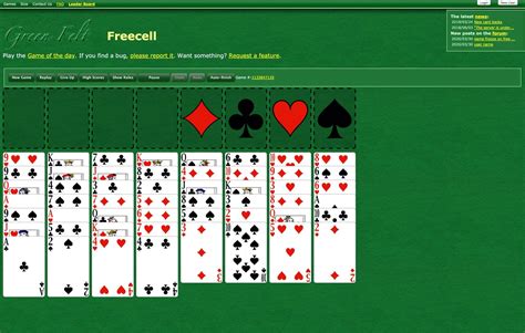 Freecell Green Felt