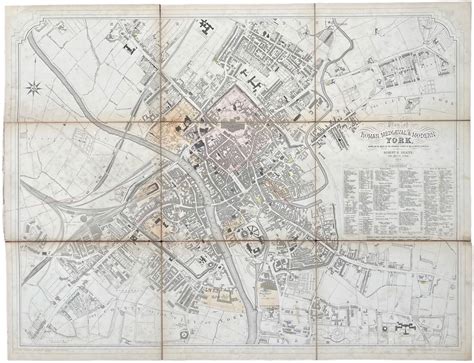 Plan of Roman, Medieval & Modern York, Drawn on the Basis of the ...